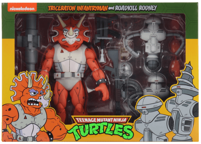 NEC54160 Teenage Mutant Ninja Turtles - Triceraton & Rodney 7" Action Figure 3-pack - NECA - Titan Pop Culture