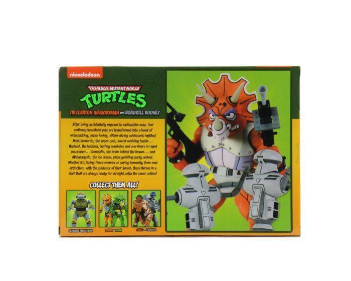 NEC54160 Teenage Mutant Ninja Turtles - Triceraton & Rodney 7" Action Figure 3-pack - NECA - Titan Pop Culture