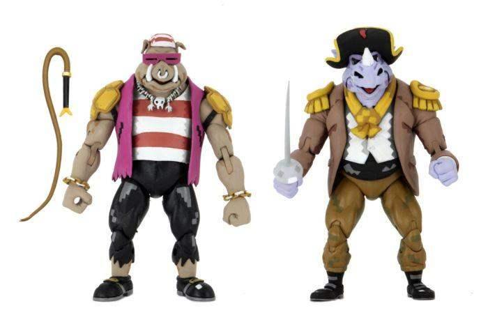 NEC54176 Teenage Mutant Ninja Turtles - Pirate Rocksteady & Bebop Action Figure 2-pack - NECA - Titan Pop Culture