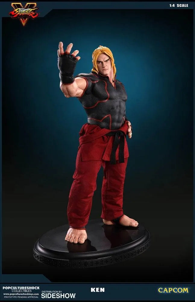 PCSKENM001 Street Fighter V - Ken Masters 1:4 Scale Statue - Pop Culture Shock Collectables - Titan Pop Culture