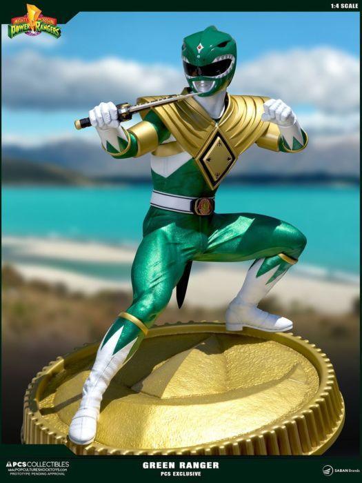 PCSMMPRGRN001 Power Rangers - Green Ranger 1:4 Scale Statue - Pop Culture Shock Collectables - Titan Pop Culture