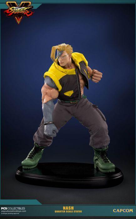 PCSNASH001 Street Fighter V - Nash 1:4 Scale Statue - Pop Culture Shock Collectables - Titan Pop Culture