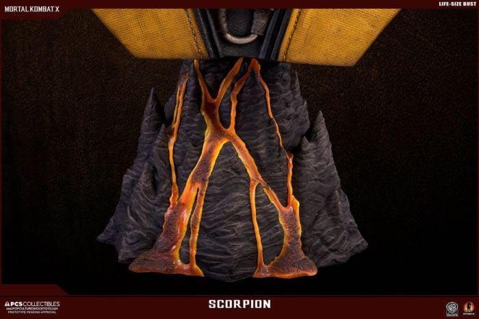PCSSCORPIONBUST01 Mortal Kombat X - Scorpion Life Size Bust - Pop Culture Shock Collectables - Titan Pop Culture
