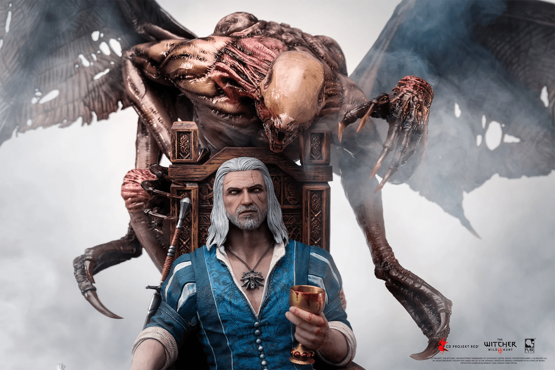 PURPA002TW The Witcher 3: Wild Hunt - Geralt 1:4 Scale Statue - Pure Arts - Titan Pop Culture