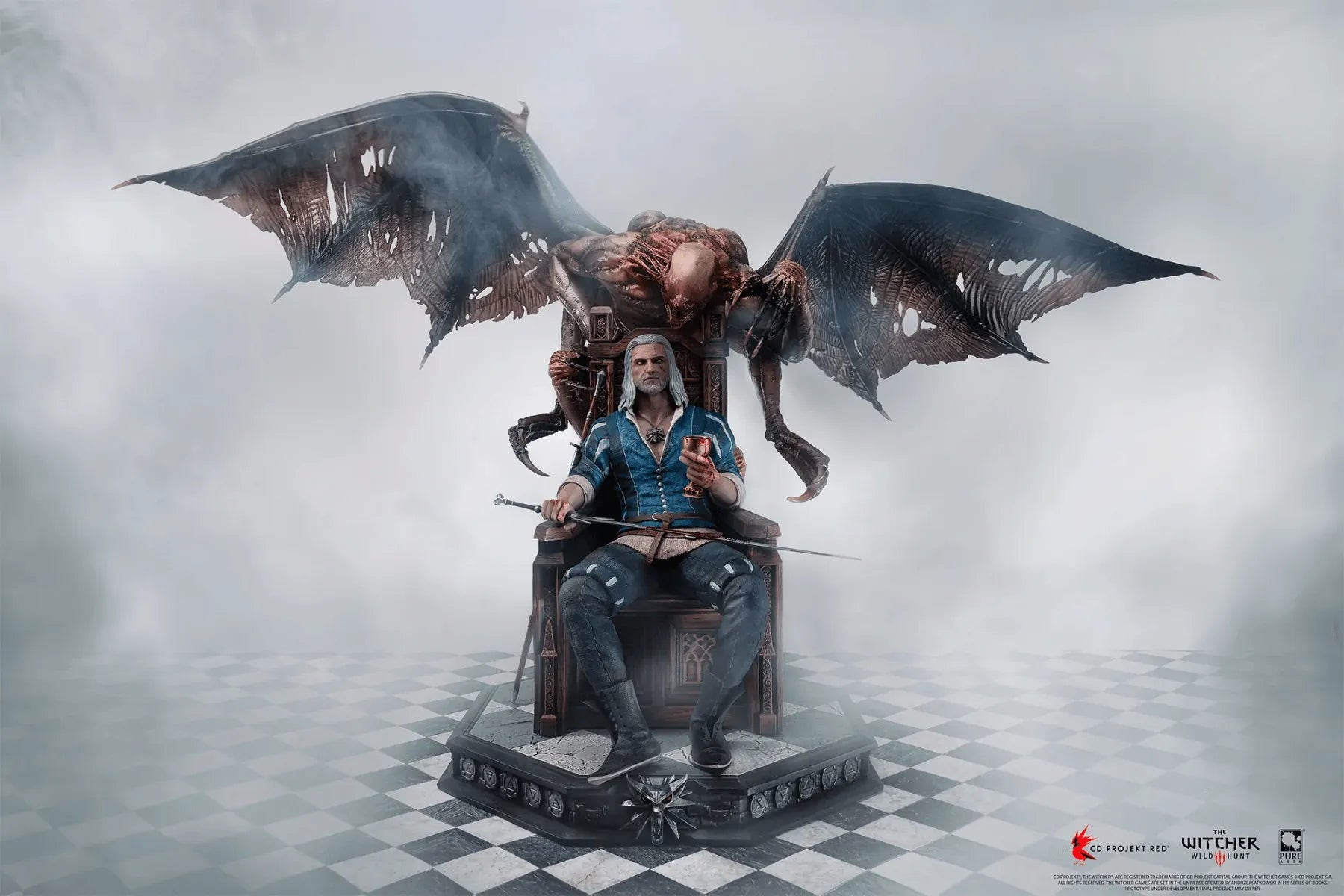PURPA002TW The Witcher 3: Wild Hunt - Geralt 1:4 Scale Statue - Pure Arts - Titan Pop Culture