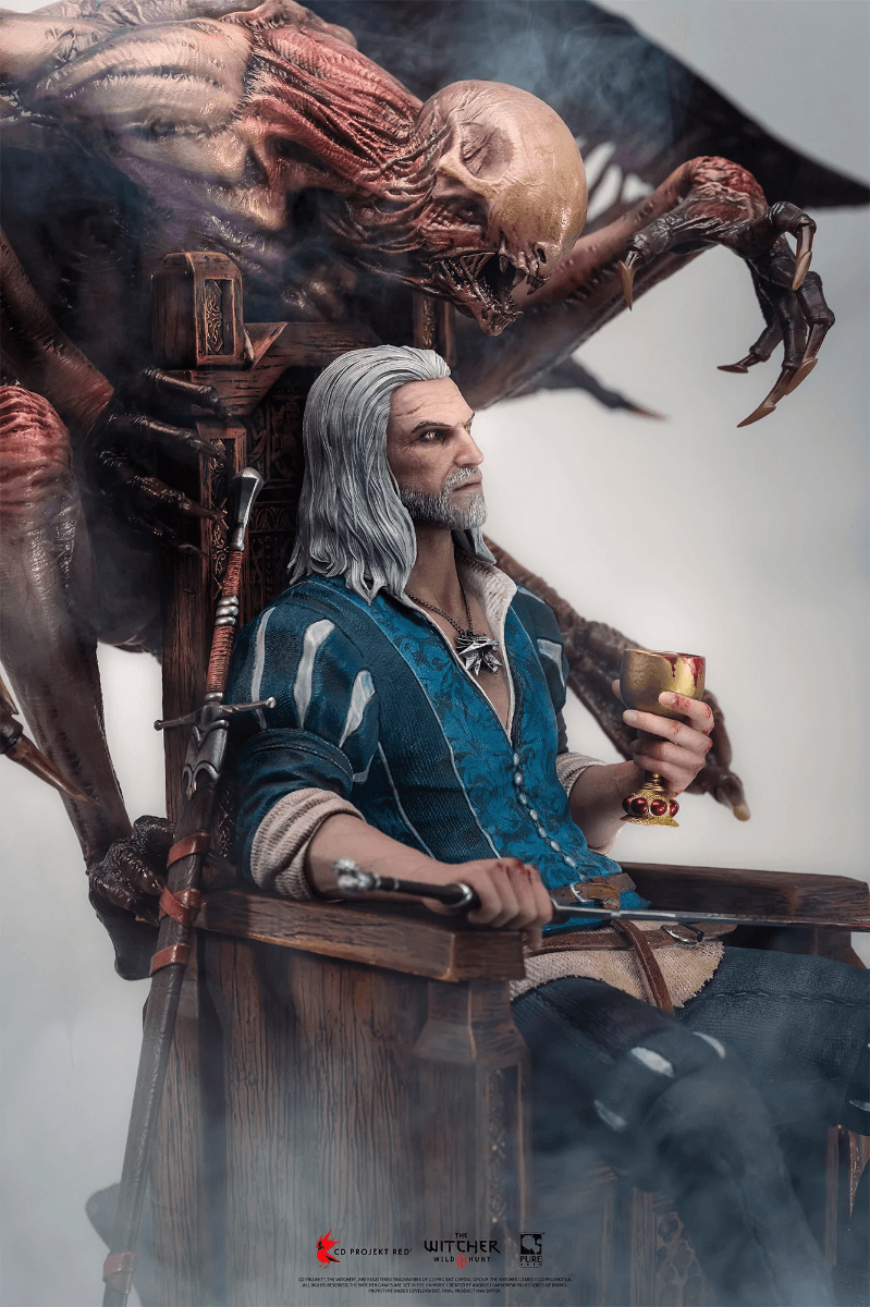 PURPA002TW The Witcher 3: Wild Hunt - Geralt 1:4 Scale Statue - Pure Arts - Titan Pop Culture