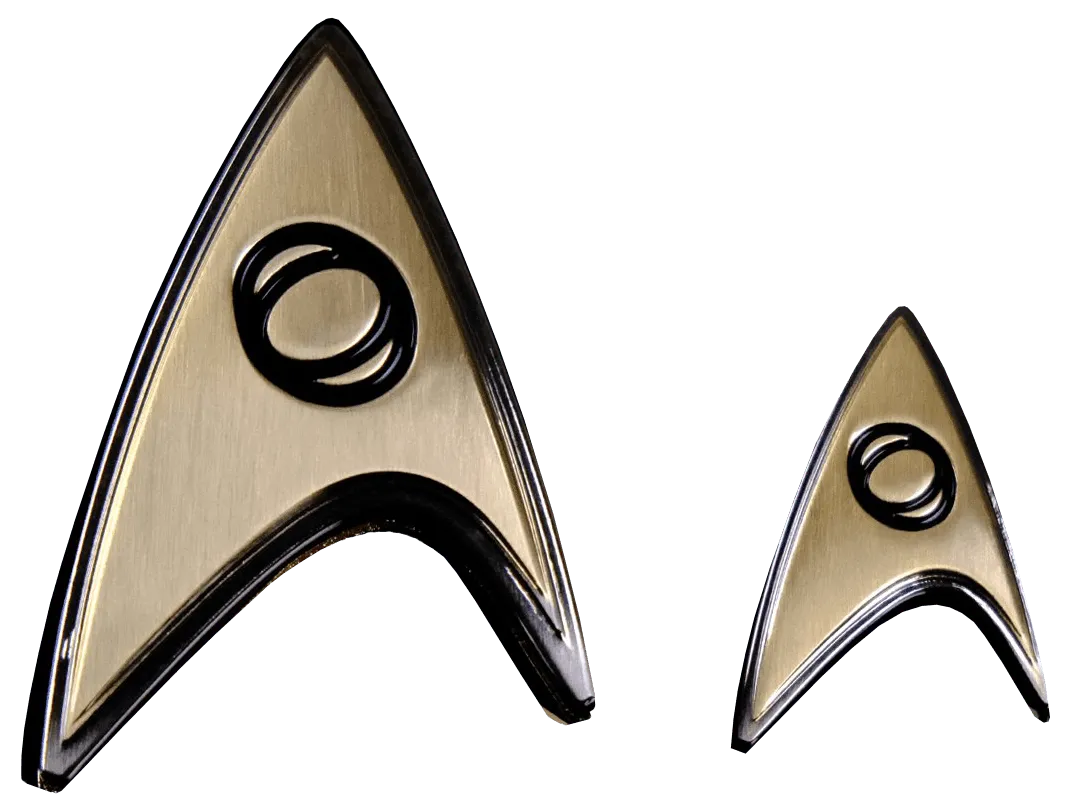 QMXSTR-0172 Star Trek: Discovery - Enterprise Science Badge & Pin Set - Quantum Mechanix - Titan Pop Culture