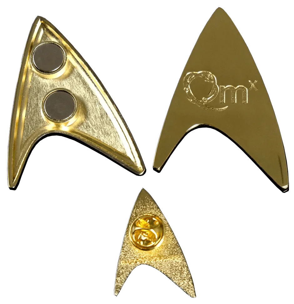 QMXSTR-0172 Star Trek: Discovery - Enterprise Science Badge & Pin Set - Quantum Mechanix - Titan Pop Culture