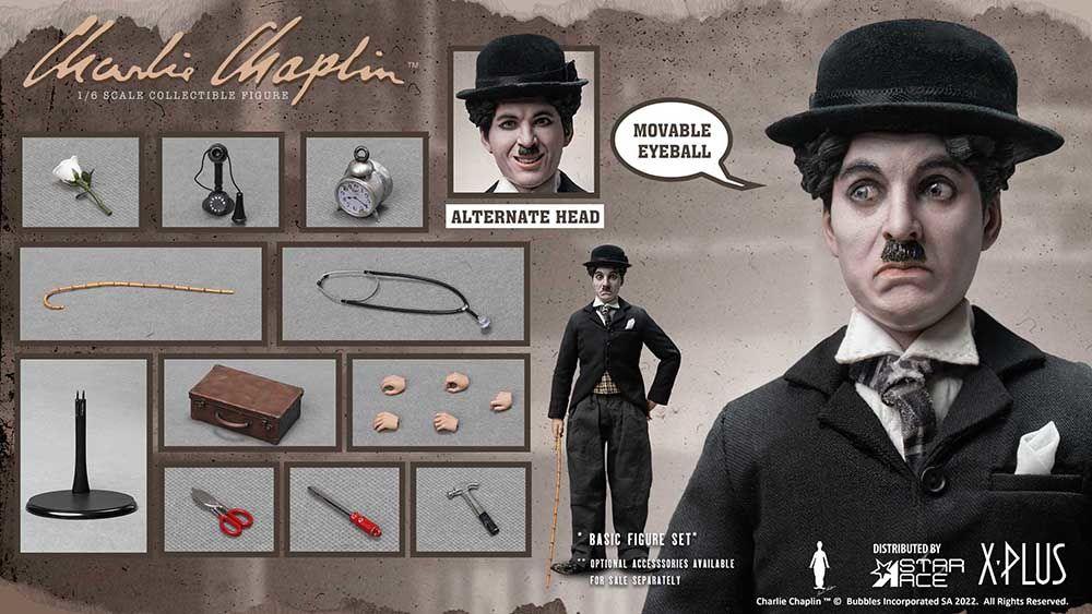 SATSA0109 Charlie Chaplin - Charlie Chaplin 1:6 Scale Action Figure Set - Star Ace Toys - Titan Pop Culture