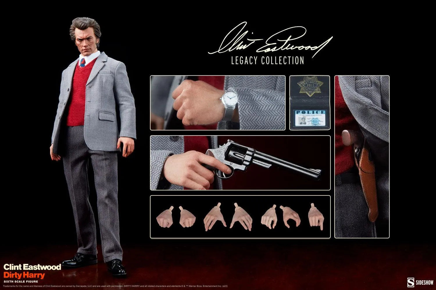 SID100452 Clint Eastwood - Harry Callahan 1:6 Scale Action Figure - Sideshow Collectibles - Titan Pop Culture