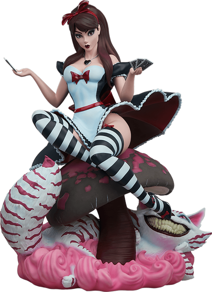 SID2005062 Fairytale Fantasies - Alice in Wonderland Game of Hearts Statue - Sideshow Collectibles - Titan Pop Culture