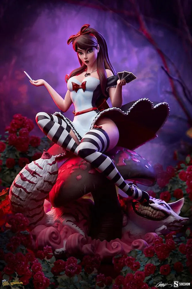 SID2005062 Fairytale Fantasies - Alice in Wonderland Game of Hearts Statue - Sideshow Collectibles - Titan Pop Culture