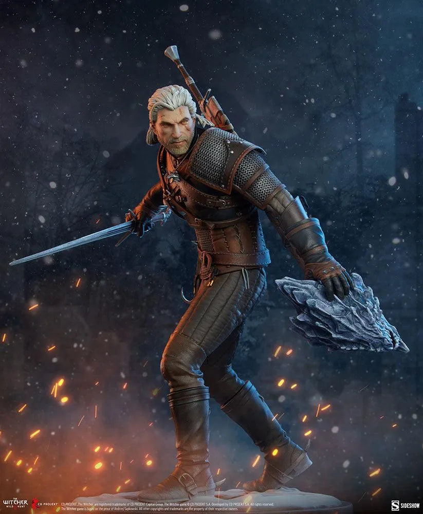 SID200601 The Witcher 3: Wild Hunt - Geralt Statue - Sideshow Collectibles - Titan Pop Culture