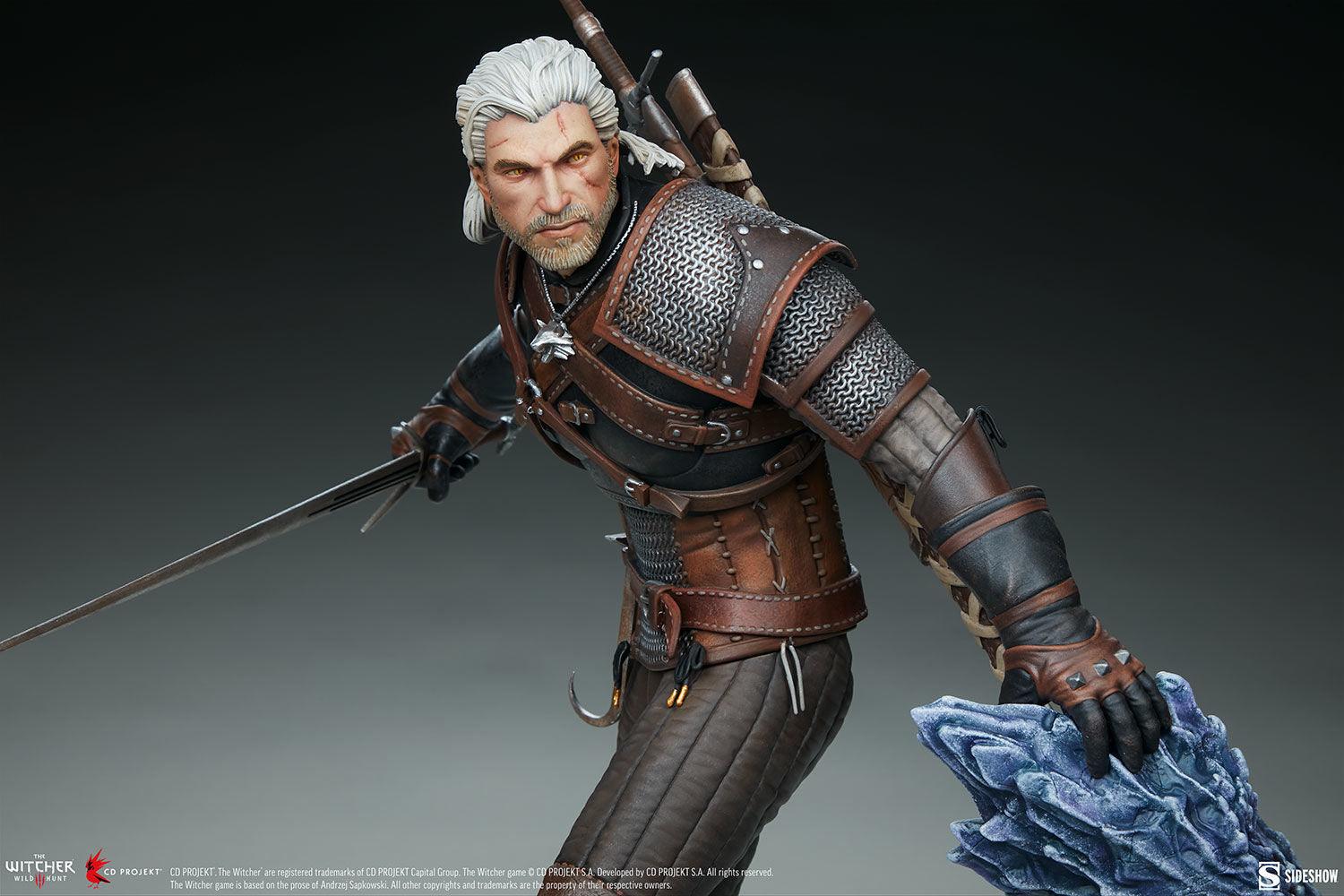 SID200601 The Witcher 3: Wild Hunt - Geralt Statue - Sideshow Collectibles - Titan Pop Culture