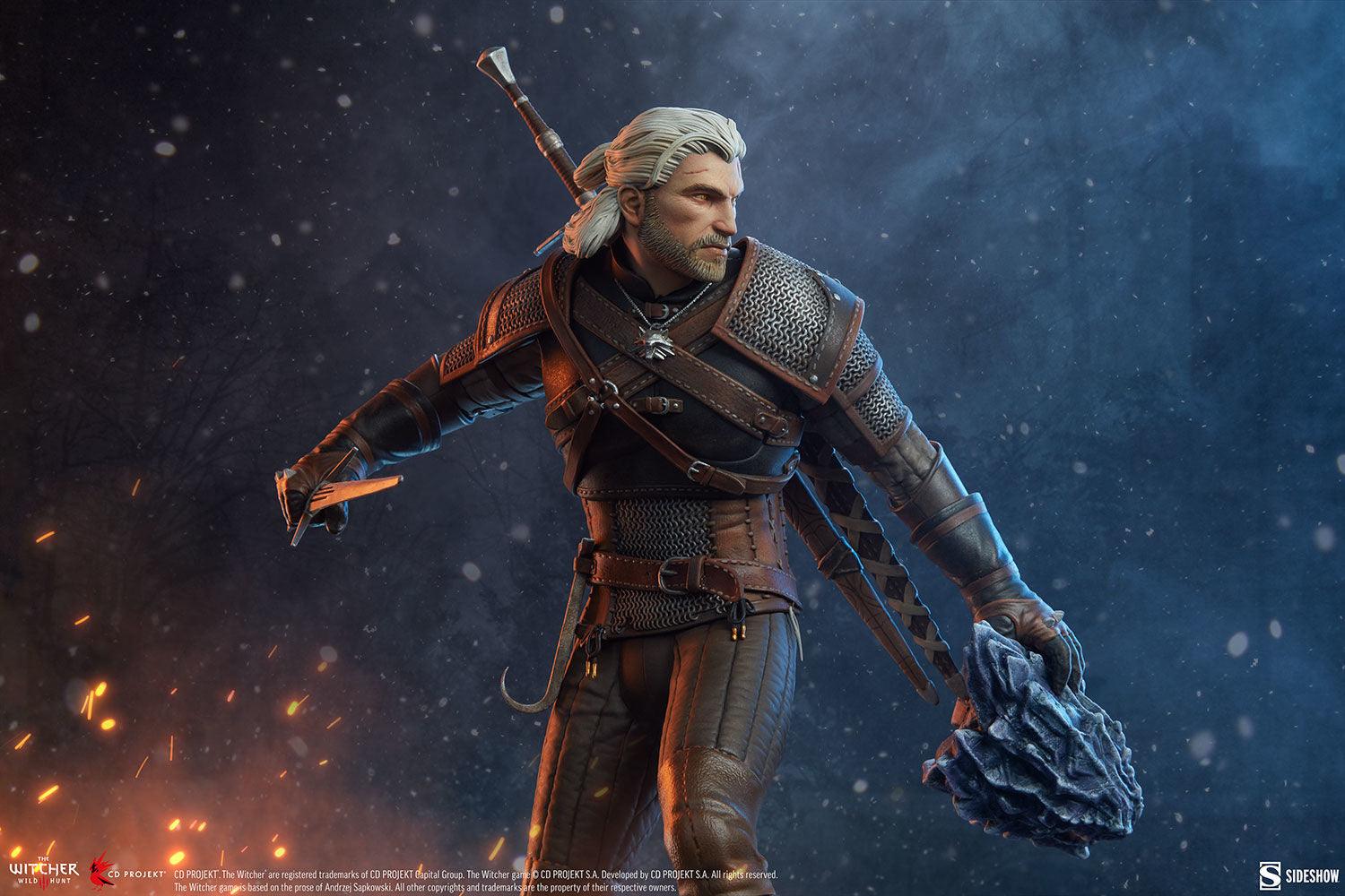 SID200601 The Witcher 3: Wild Hunt - Geralt Statue - Sideshow Collectibles - Titan Pop Culture