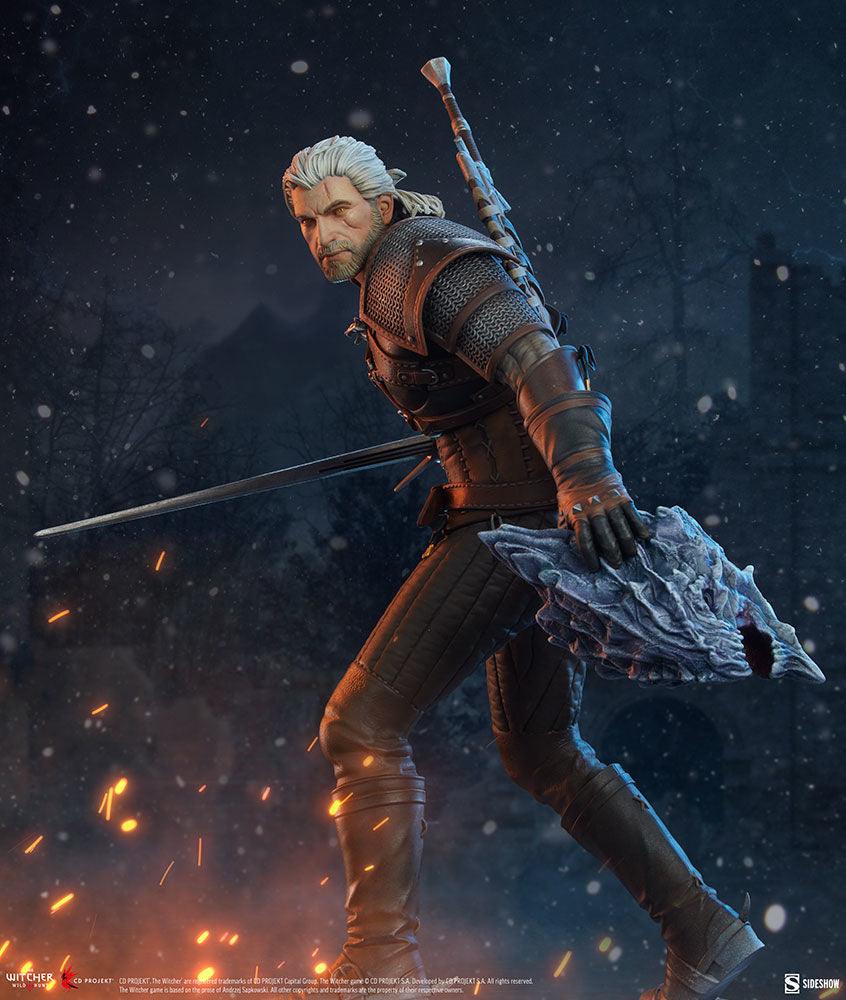 SID200601 The Witcher 3: Wild Hunt - Geralt Statue - Sideshow Collectibles - Titan Pop Culture