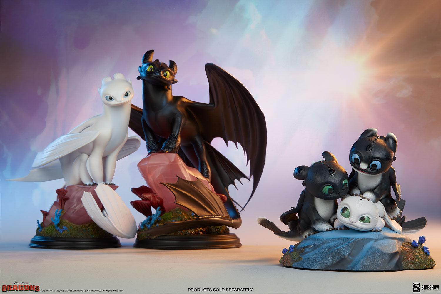 SID200617 How to Train Your Dragon - Dart, Pouncer & Ruffrunner Statue - Sideshow Collectibles - Titan Pop Culture