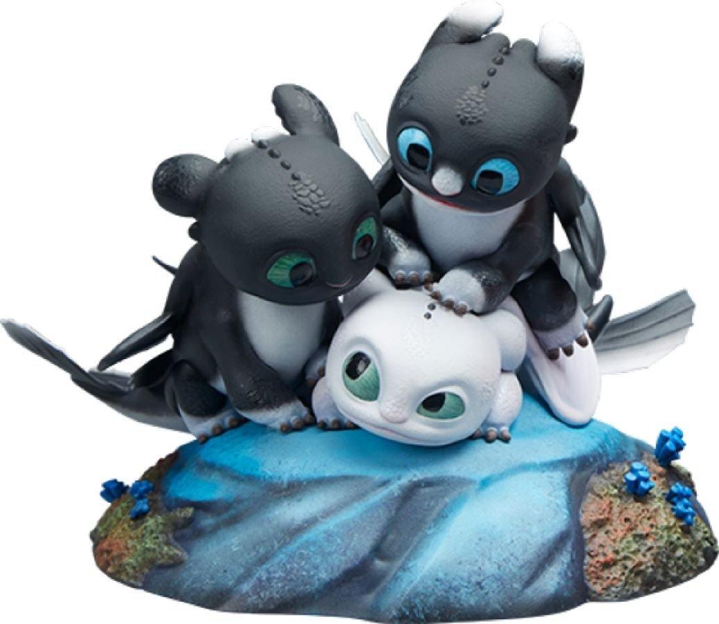 SID200617 How to Train Your Dragon - Dart, Pouncer & Ruffrunner Statue - Sideshow Collectibles - Titan Pop Culture