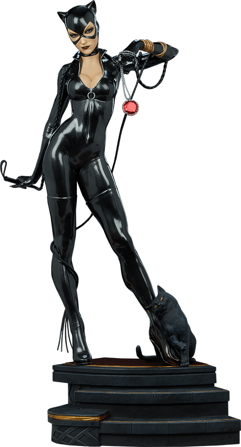 SID300787 DC Comics - Catwoman Premium Format Statue - Sideshow Collectibles - Titan Pop Culture