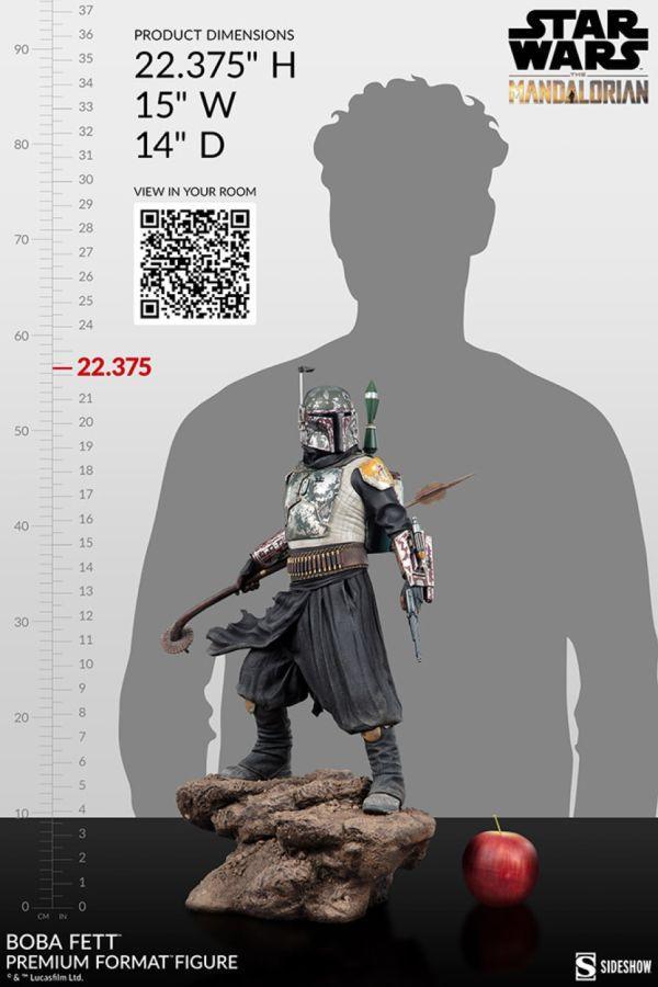 SID300829 Star Wars: The Mandalorian - Boba Fett Premium Format Statue - Sideshow Collectibles - Titan Pop Culture