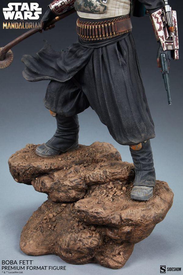 SID300829 Star Wars: The Mandalorian - Boba Fett Premium Format Statue - Sideshow Collectibles - Titan Pop Culture