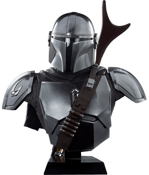 SID400374 Star Wars: The Mandalorian - Din Djarin Life Size 1:1 Scale Bust - Sideshow Collectibles - Titan Pop Culture