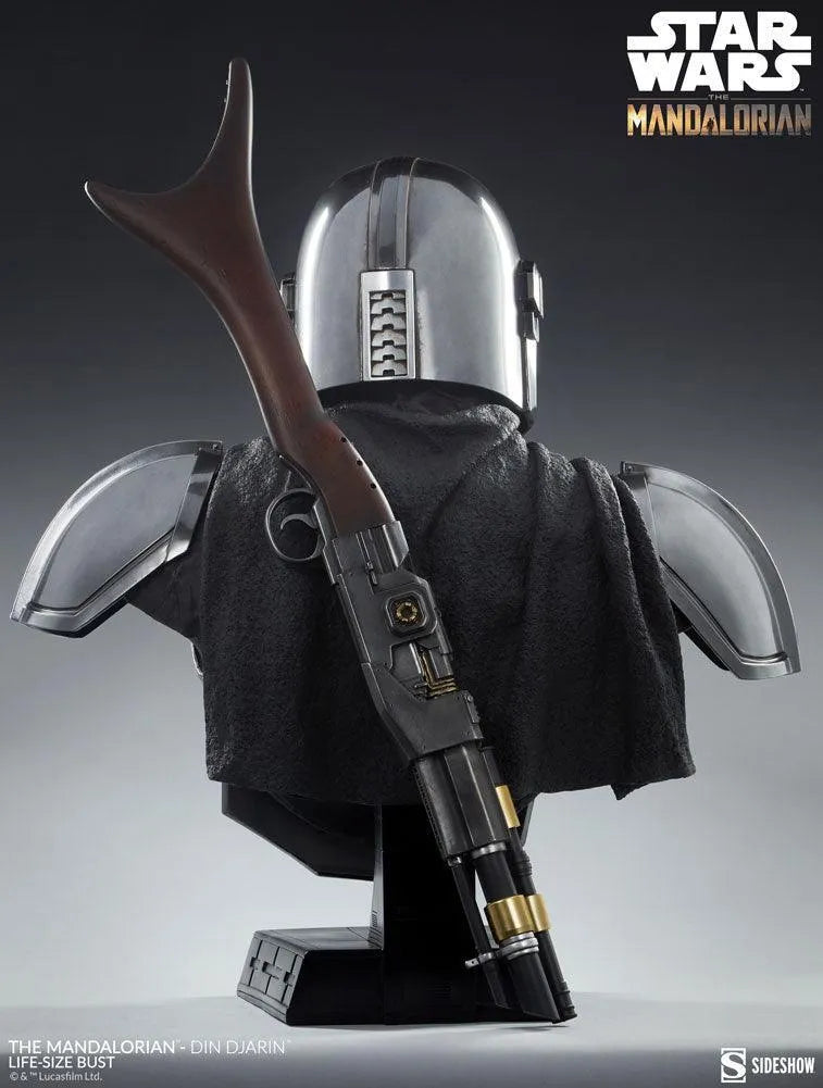 SID400374 Star Wars: The Mandalorian - Din Djarin Life Size 1:1 Scale Bust - Sideshow Collectibles - Titan Pop Culture