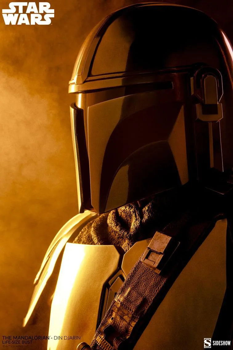 SID400374 Star Wars: The Mandalorian - Din Djarin Life Size 1:1 Scale Bust - Sideshow Collectibles - Titan Pop Culture