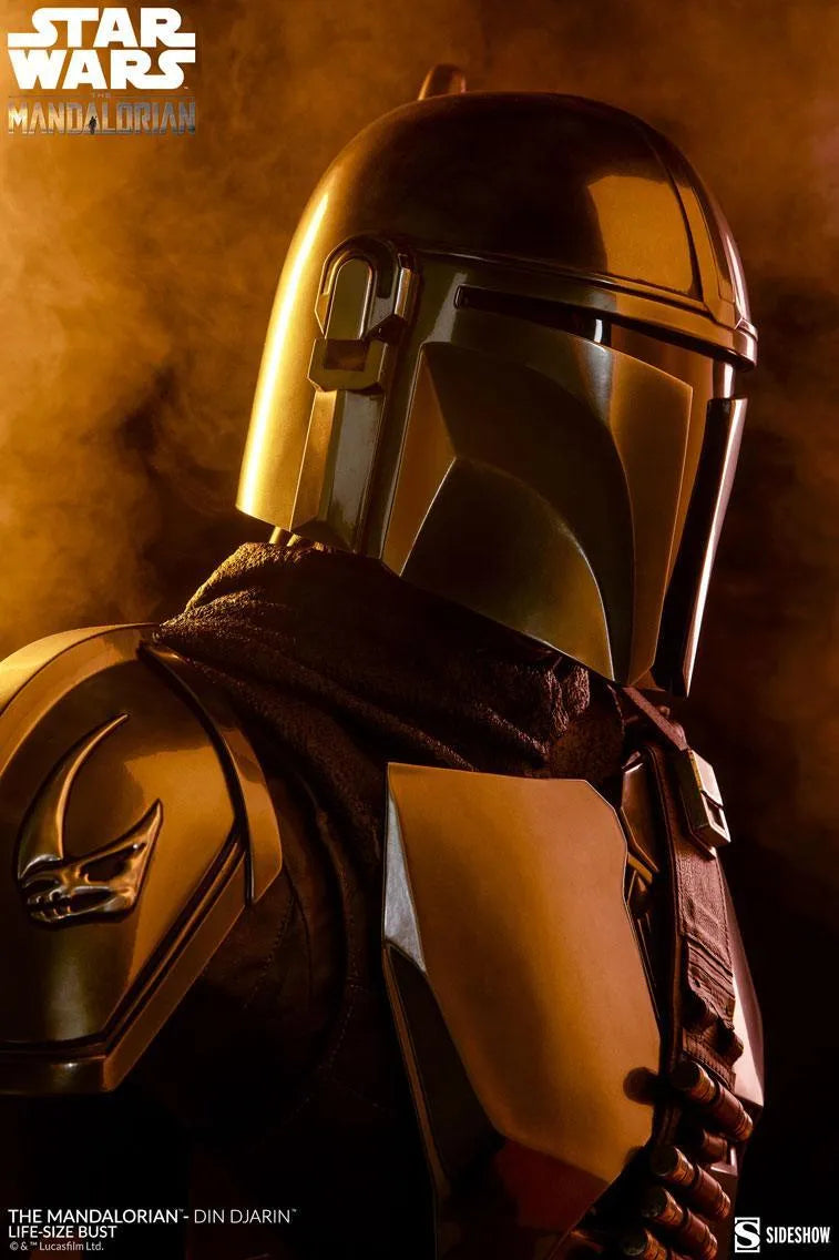 SID400374 Star Wars: The Mandalorian - Din Djarin Life Size 1:1 Scale Bust - Sideshow Collectibles - Titan Pop Culture
