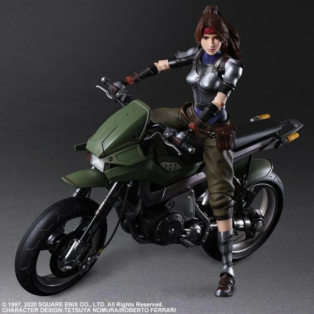 SQU83531 Final Fantasy VII - Jessie & Motorcycle Play Arts Action Figure - Square Enix - Titan Pop Culture