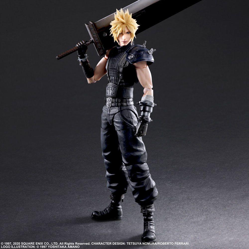 SQU83682 Final Fantasy VII - Jessie, Cloud & Motorcycle Play Arts Action Figure - Square Enix - Titan Pop Culture