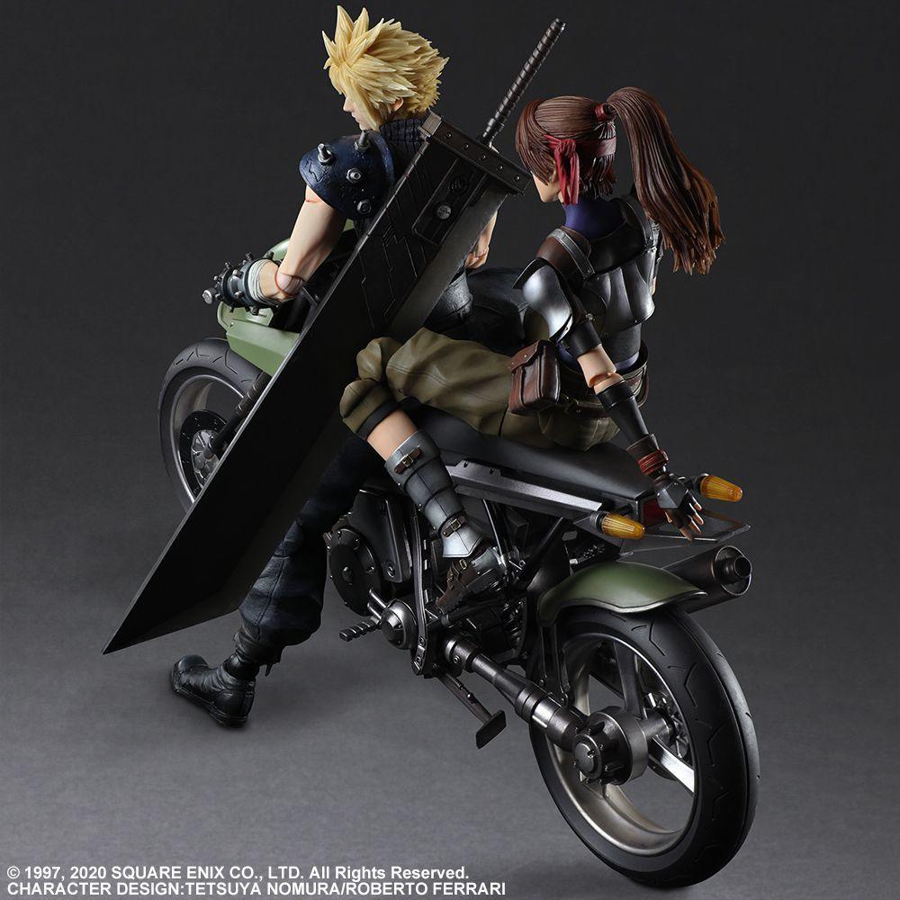 SQU83682 Final Fantasy VII - Jessie, Cloud & Motorcycle Play Arts Action Figure - Square Enix - Titan Pop Culture