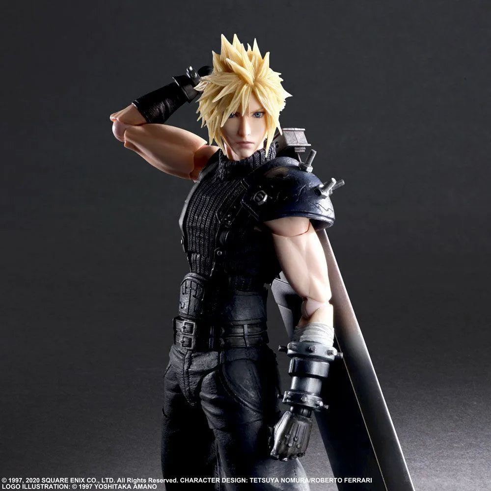 SQU83682 Final Fantasy VII - Jessie, Cloud & Motorcycle Play Arts Action Figure - Square Enix - Titan Pop Culture