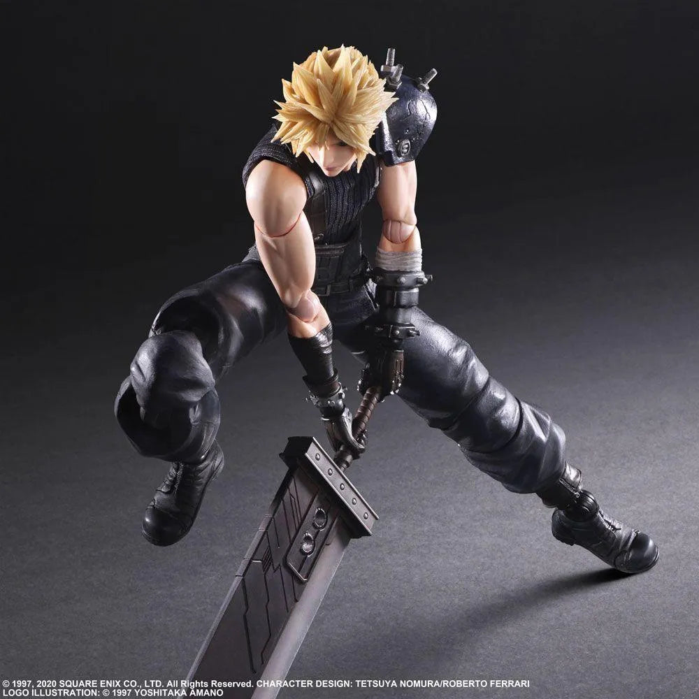 SQU83682 Final Fantasy VII - Jessie, Cloud & Motorcycle Play Arts Action Figure - Square Enix - Titan Pop Culture