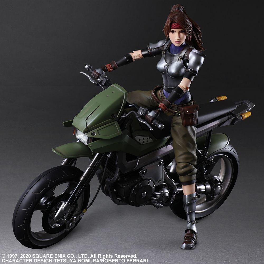 SQU83682 Final Fantasy VII - Jessie, Cloud & Motorcycle Play Arts Action Figure - Square Enix - Titan Pop Culture
