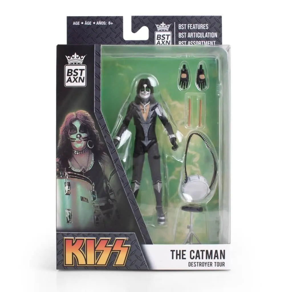 TLSBAKISCATWB01 Kiss - The Catman (Peter Criss) BST AXN 5'' Action Figure - The Loyal Subjects - Titan Pop Culture