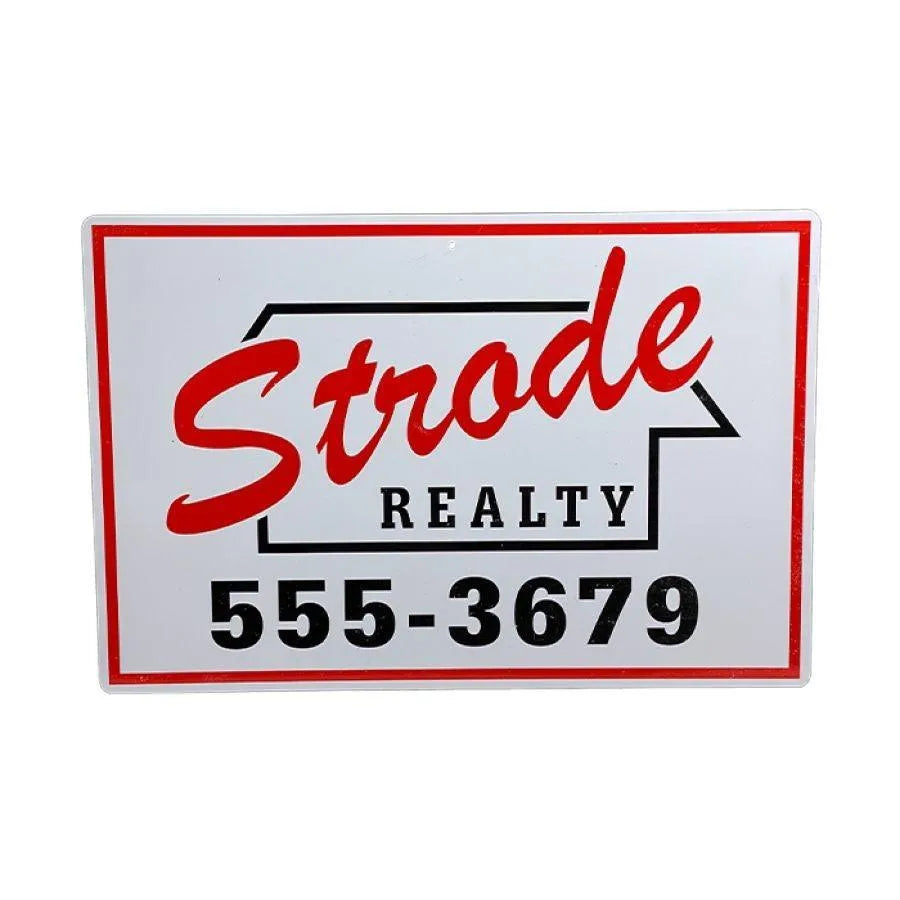 TTSSFTI117 Halloween (1978) - Strode Realty Metal Sign - Trick or Treat Studios - Titan Pop Culture