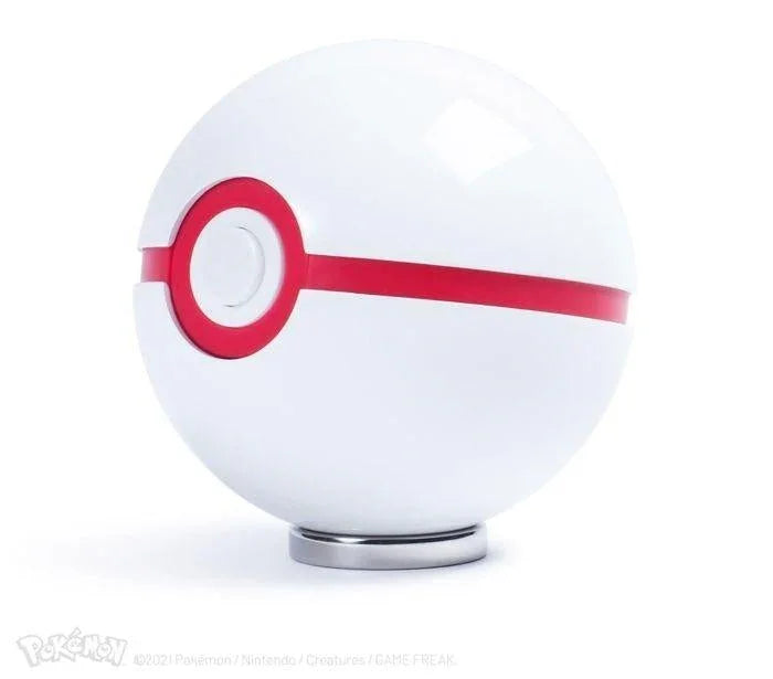 TWCWRC13820 Pokemon - Premier Ball 1:1 Scale Life Size Die-Cast Prop Replica - The Wand Company - Titan Pop Culture