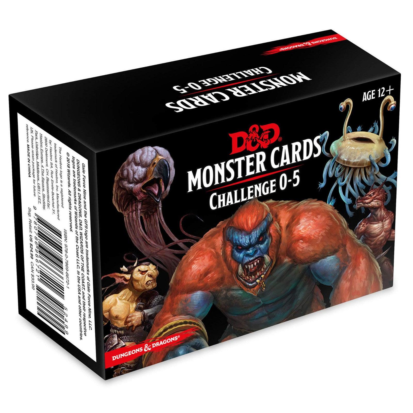 VR-101241 D&D Dungeons & Dragons Spellbook Cards Monster Cards Challenge 0-5 - Wizards of the Coast - Titan Pop Culture