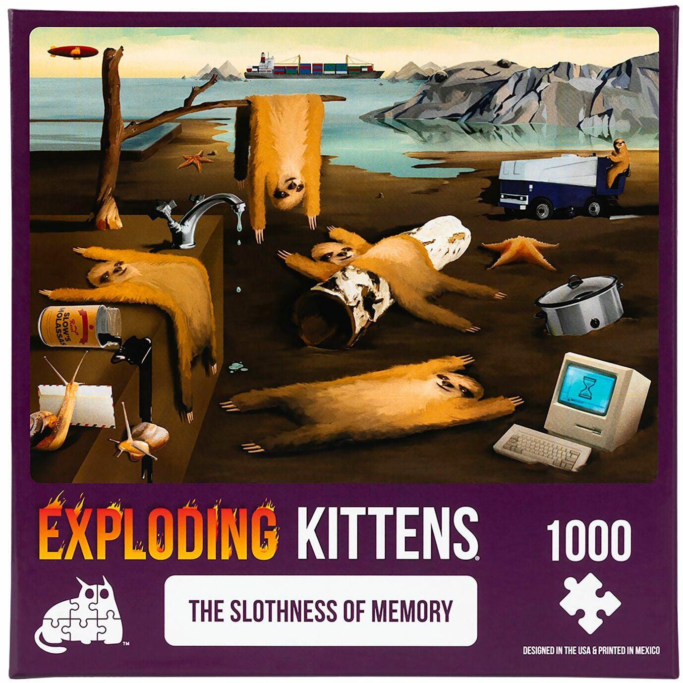 VR-101452 Exploding Kittens Puzzle Slothness of Memory 1,000 pieces - Exploding Kittens - Titan Pop Culture
