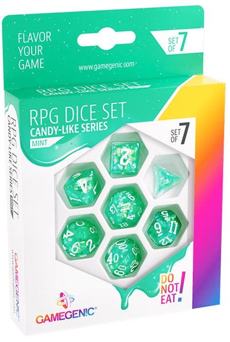 VR-102302 Gamegenic Candy-like Series - Mint - RPG Dice Set (7pcs) - Gamegenic - Titan Pop Culture