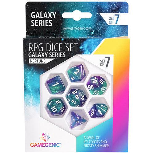 VR-102322 Gamegenic Galaxy Series - Neptune - RPG Dice Set (7pcs) - Gamegenic - Titan Pop Culture