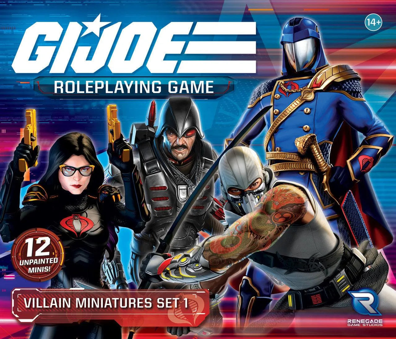 VR-106249 GI JOE Roleplaying Game Villain Miniatures Set 1 - Renegade Game Studios - Titan Pop Culture