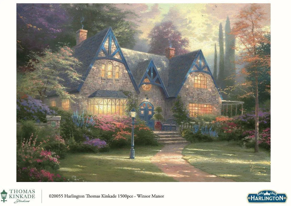 VR-106640 Harlington Thomas Kinkade PQ Winsor Manor 1500 pieces - Harlington - Titan Pop Culture