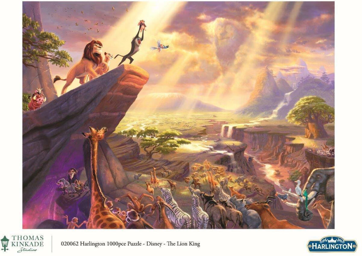 VR-106645 Harlington Thomas Kinkade PQ Disney The Lion King 1000 pieces - Harlington - Titan Pop Culture