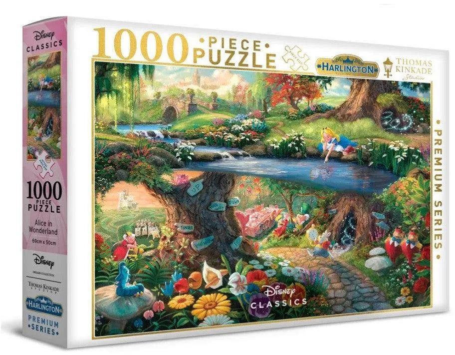 VR-106648 Harlington Thomas Kinkade PQ Disney Alice in Wonderland 1000 pieces - Harlington - Titan Pop Culture