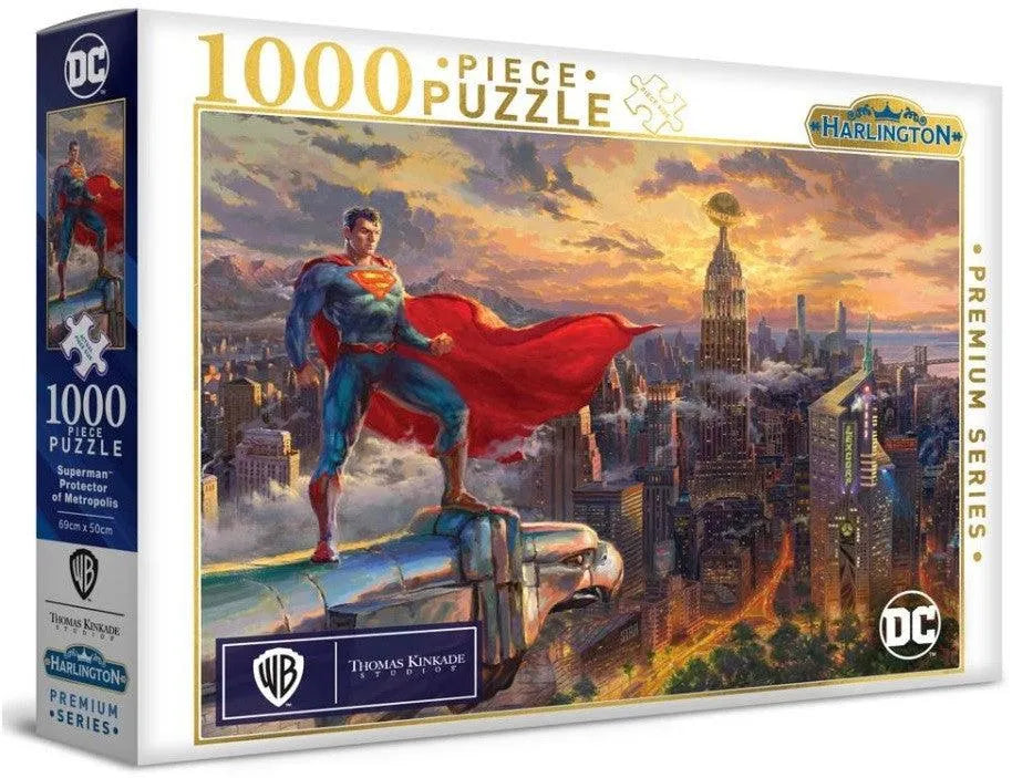 VR-106659 Harlington Thomas Kinkade PQ DC Comics Superman Protector of Metropolis 1000 pieces - Harlington - Titan Pop Culture