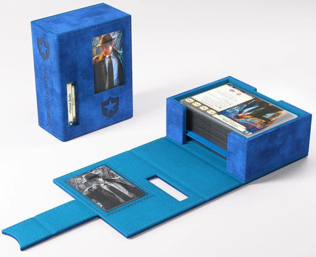 VR-107529 Gamegenic Arkham Horror Investigator Deck Tome Guardian (Blue) - Gamegenic - Titan Pop Culture