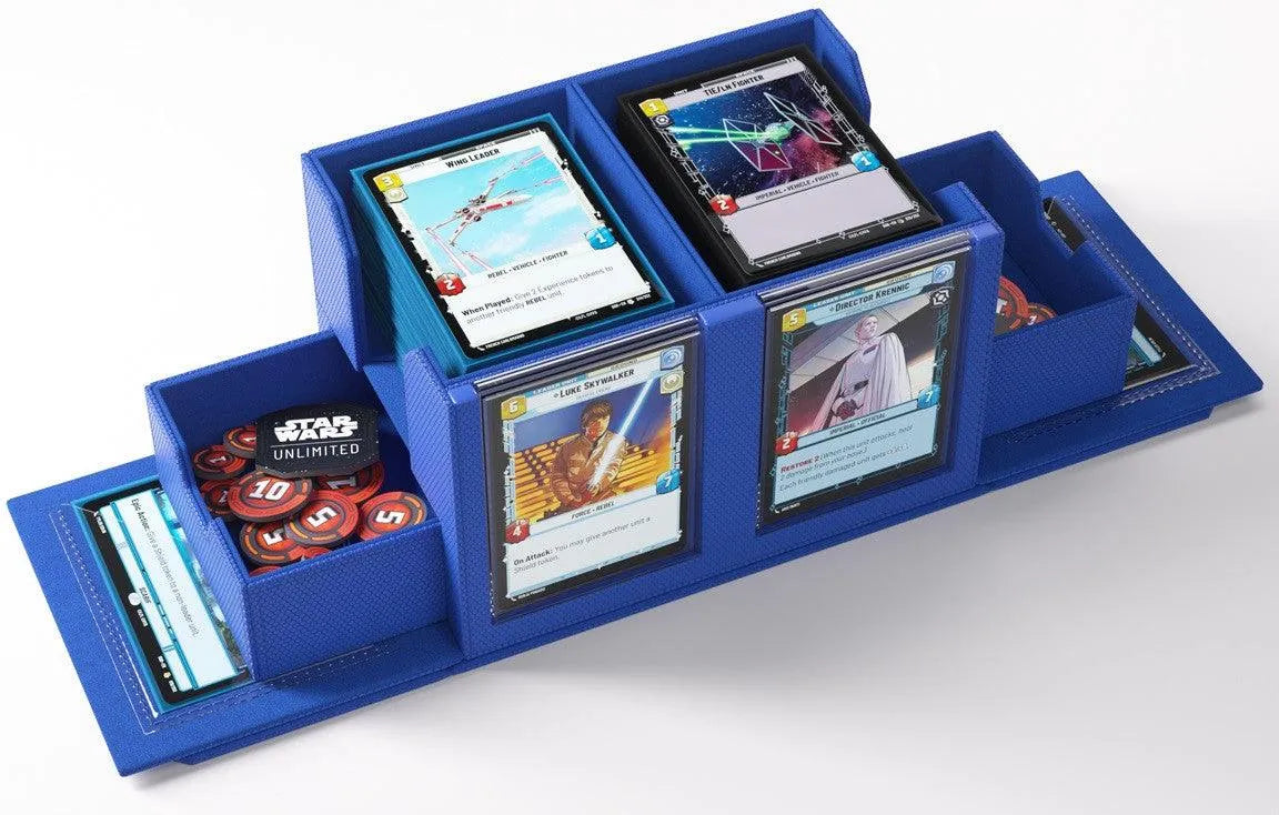 VR-110766 Gamegenic Star Wars Unlimited Double Deck Pod - Blue - Gamegenic - Titan Pop Culture