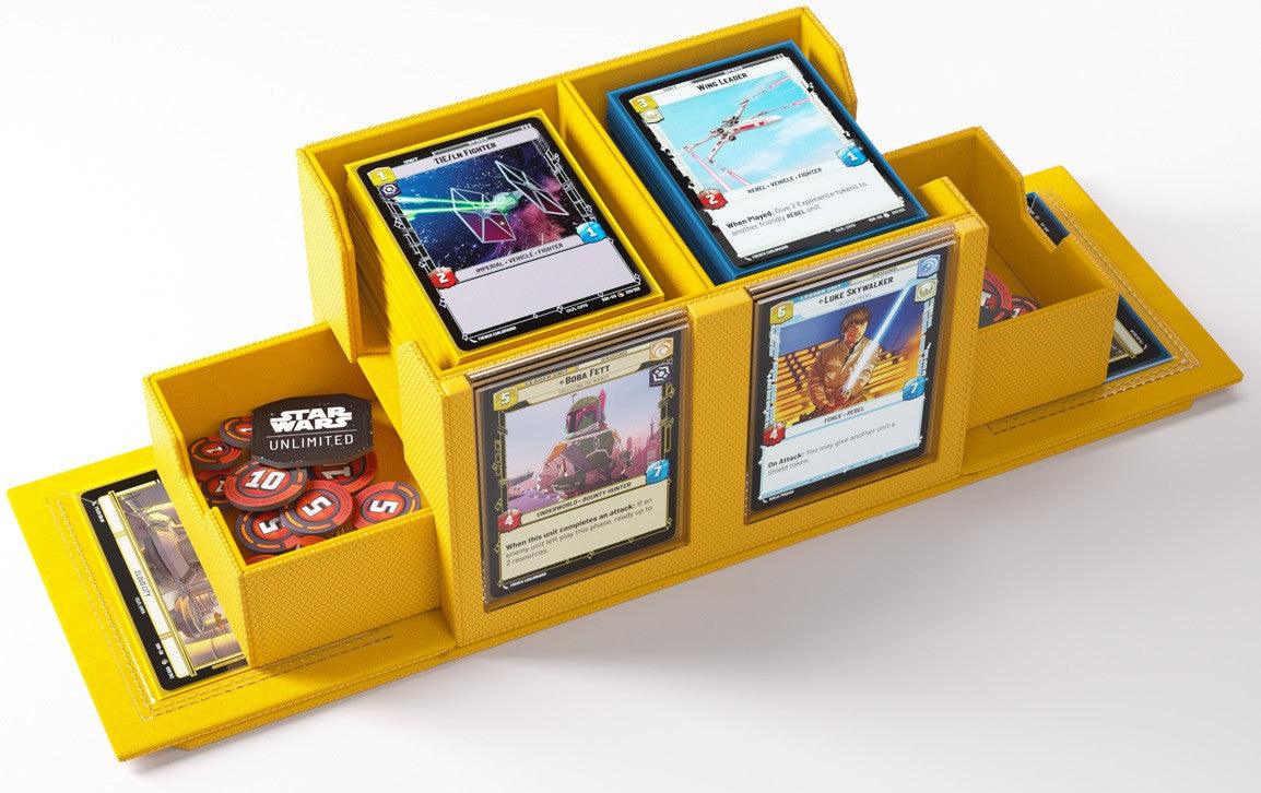 VR-110770 Gamegenic Star Wars Unlimited Double Deck Pod - Yellow - Gamegenic - Titan Pop Culture